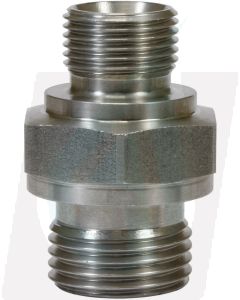 MALE TO MALE ZINC PLATED STEEL DOUBLE NIPPLE ADAPTOR-3/8"M to 3/4"M