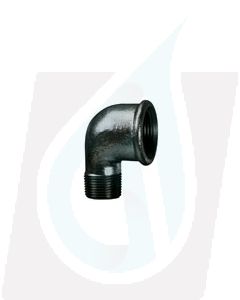 Male x Female Reducing Elbow 90° (92R) Black