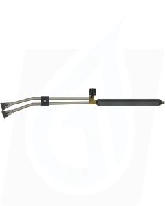 ST53 TWIN LANCE WITH MOULDED HANDLE, 980mm, 1/4" M, WITH ST10 NOZZLE PROTECTORS AND BEND