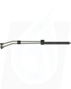 ST54 TWIN LANCE WITH MOULDED HANDLE, 980mm, 1/4" M, WITH ST10 NOZZLE PROTECTORS, SIDE HANDLE AND BEND