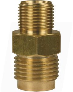 MALE TO MALE BRASS QUICK SCREW NIPPLE COUPLING ADAPTOR ST241-3/8"M to 1/2"M