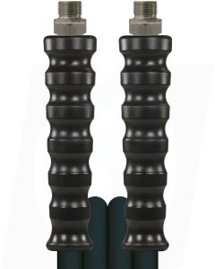 HIGH PRESSURE HOSE, BLACK, 2 WIRE, WRAPPED COVER, 400 BAR