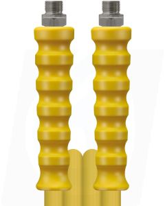 HIGH PRESSURE HOSE, YELLOW, 2 WIRE, WRAPPED COVER, 400 BAR