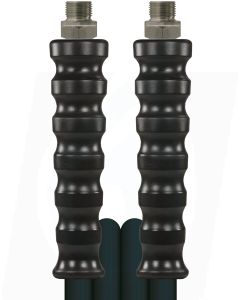 HIGH PRESSURE HOSE, BLACK, 2 WIRE, WRAPPED COVER, 400 BAR
