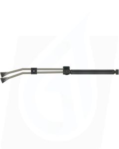 ST54 TWIN LANCE WITH MOULDED HANDLE, 980mm, M22 F, WITH ST10 NOZZLE PROTECTORS, SIDE HANDLE AND BEND
