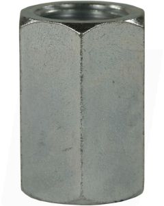 FEMALE TO FEMALE ZINC PLATED STEEL SOCKET ADAPTOR-1/4"F to 1/4"F (19mm HEX)