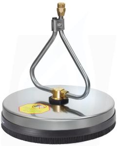 GrippaJET Stainless Steel 300mm Rotary Surface Cleaner for Telescopic Lance (1/4" F Inlet)