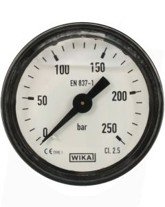 PRESSURE GAUGE 0-250 BAR WITH REAR ENTRY