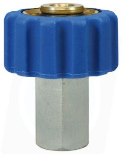 QS COUPLING 1/2&quot;F X 1/4&quot;F BLUE