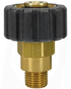 FEMALE TO MALE QUICK SCREW COUPLING ADAPTOR ST40-M22 F to 1/4"M
