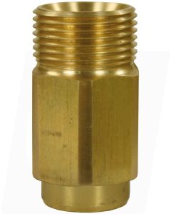 FEMALE TO MALE BRASS QUICK SCREW NIPPLE ADAPTOR-M22 M to 1/4"F (40mm)