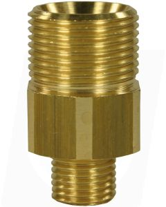MALE TO MALE BRASS QUICK SCREW NIPPLE ADAPTOR-M22 M to 3/8"M (40mm)