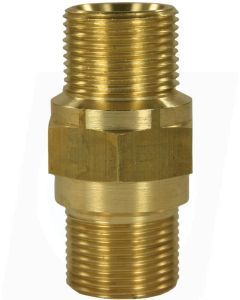 MALE TO MALE BRASS HOSE CONNECTOR ADAPTOR-M22 M to M22 M (long version)