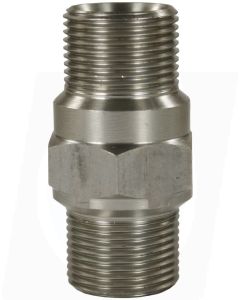 MALE TO MALE STAINLESS STEEL HOSE CONNECTOR ADAPTOR-M22 M to M22 M (long version)