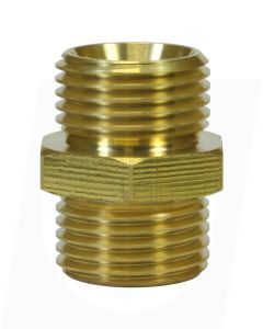 MALE TO MALE BRASS DOUBLE NIPPLE ADAPTOR-1/8"M to 1/8"M