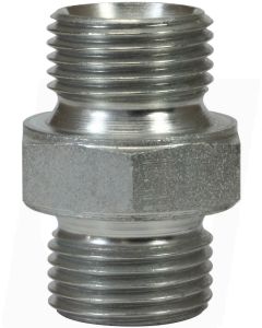 MALE TO MALE ZINC PLATED STEEL DOUBLE NIPPLE ADAPTOR-3/4"M to 3/4"M