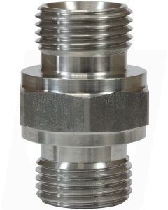 MALE TO MALE STAINLESS STEEL DOUBLE NIPPLE ADAPTOR-3/8"M to 3/8"M