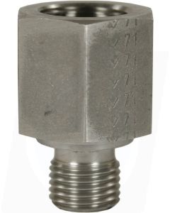 FEMALE TO MALE STAINLESS STEEL REDUCTION EXTENSION NIPPLE ADAPTOR-3/8"F to 1/2"M