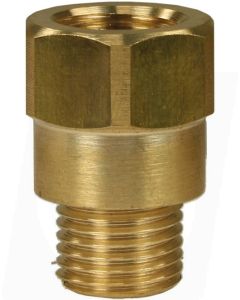 FEMALE TO MALE BRASS EXTENSION NIPPLE ADAPTOR-3/8"F to 3/8"M (40mm high)
