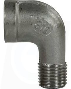 ELBOW STAINLESS STEEL 3/8"F x 3/8"M