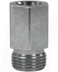 MALE TO FEMALE ZINC PLATED STEEL BICONE RING COMPRESSION FITTING ADAPTOR X-GAI-M12 M to 1/4"F