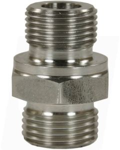 MALE TO MALE STAINLESS STEEL BICONE RING COMPRESSION FITTING ADAPTOR X-GE-M16 M to 1/4"M