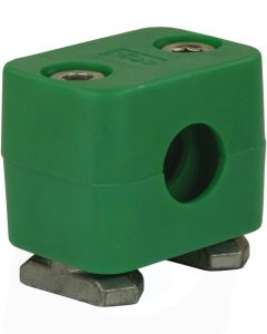 PIPE CLAMP, 12mm, WITH TRACK NUTS