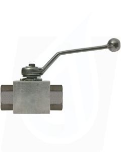 BALL VALVE + LEVER HANDLE 1/4"F x 1/4"F ZINC PLATED STEEL