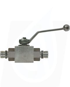 BALL VALVE + LEVER HANDLE M22 M x M22 M ZINC PLATED STEEL