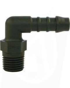 HOSE TAIL PLASTIC 90°, 1/8" MALE -6mm
