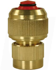BRASS 1/2" COUPLING WITH NON RETURN VALVE