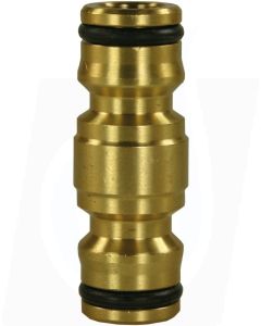 HOSE CONNECTING DOUBLE PLUG BRASS 1/2&quot;
