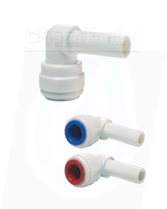"3/8"" - 3/8""  STEM ELBOW - BLUE"