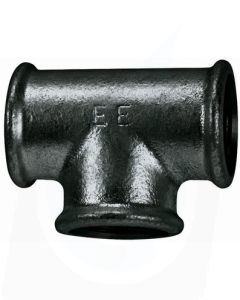 Female Equal Tee Black 90° (130) BSPP