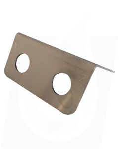 2 Port (PR26) Stainless Steel Bumper Underport Plate
