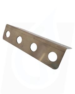 4 Port (PR26) Stainless Steel Bumper Underport Plate
