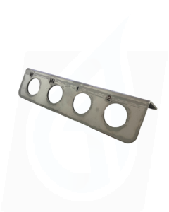 4 Port (QR) Stainless Steel Bumper Underport Plate
