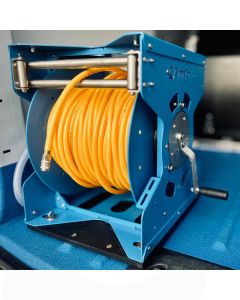 GrippaReel V1 - Blue Electric & Manual WFP Low Pressure Steel Water Reel