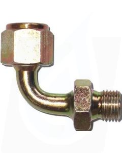 SWEPT 90° ELBOW ZINC PLATED 1/4"F X 1/4"M