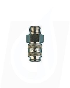 Double Valved Female Stop to Male 1/4" Screw - EZ-Snap™ Type