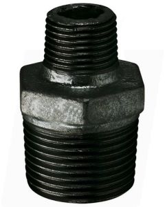 Hexagon Reducing Nipple (245) Black BSPT