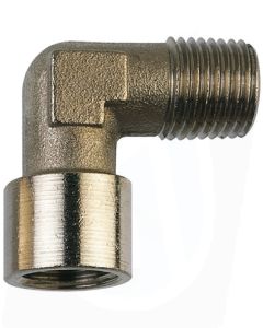 Nickel Plated Brass Male Thread x Female Thread Elbow