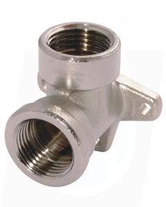 1/2" BSPP Female x 1/2" BSPP Female 90º Wall Bracket Fitting