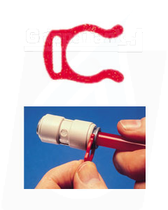 "1/4""  LOCKING CLIP - RED"