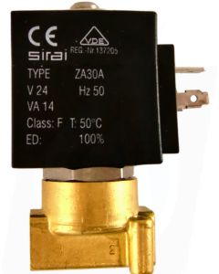 SOLENOID VALVE SS 1/8&quot; 24V AC+CONNECTOR