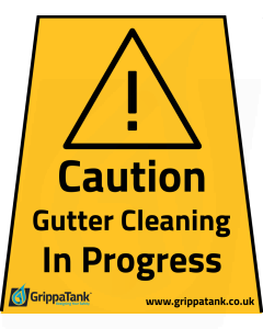 "Gutter Cleaning In Progress" Vinyl Stickers