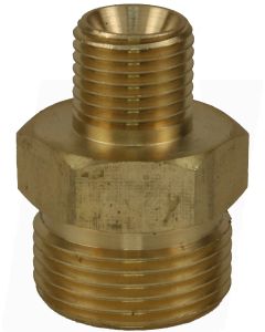 NIPPLE M22 M X 1/4&quot;M TO SUIT 15mm NOSE