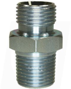 MALE TO MALE ZINC PLATED STEEL DOUBLE NIPPLE ADAPTOR BSP TAPERED-3/4"M to 3/4"TM