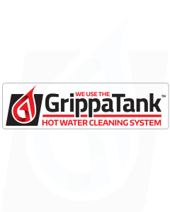 "Van Sticker - ""We use the GrippaTank Hot Water System"" "