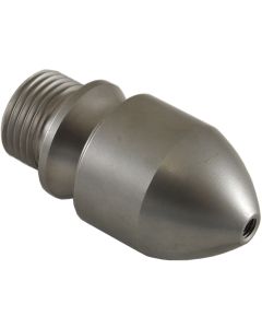 1/2" MALE CYLINDER STYLE 16 SEWER NOZZLE WITH FORWARD JET